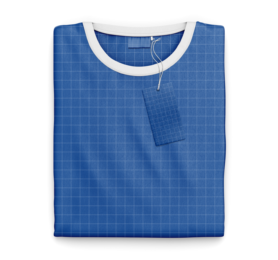 Camiseta dobrada Mockup, camiseta mockup