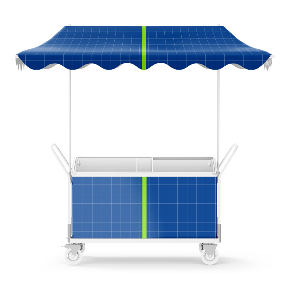 Barraca de sorvete mockup, barraca mockup, tenda mockup